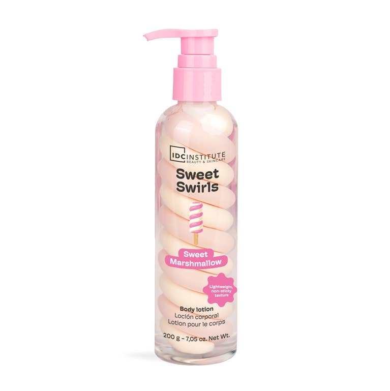 IDC Institute Sweet Swirls Marshmallow – Loțiune de corp, 200 g