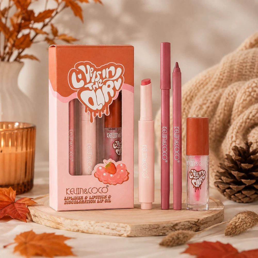 Set pentru Buze Kevin&Coco Love Is In The Air Nuanta 01 Chocolate Cream