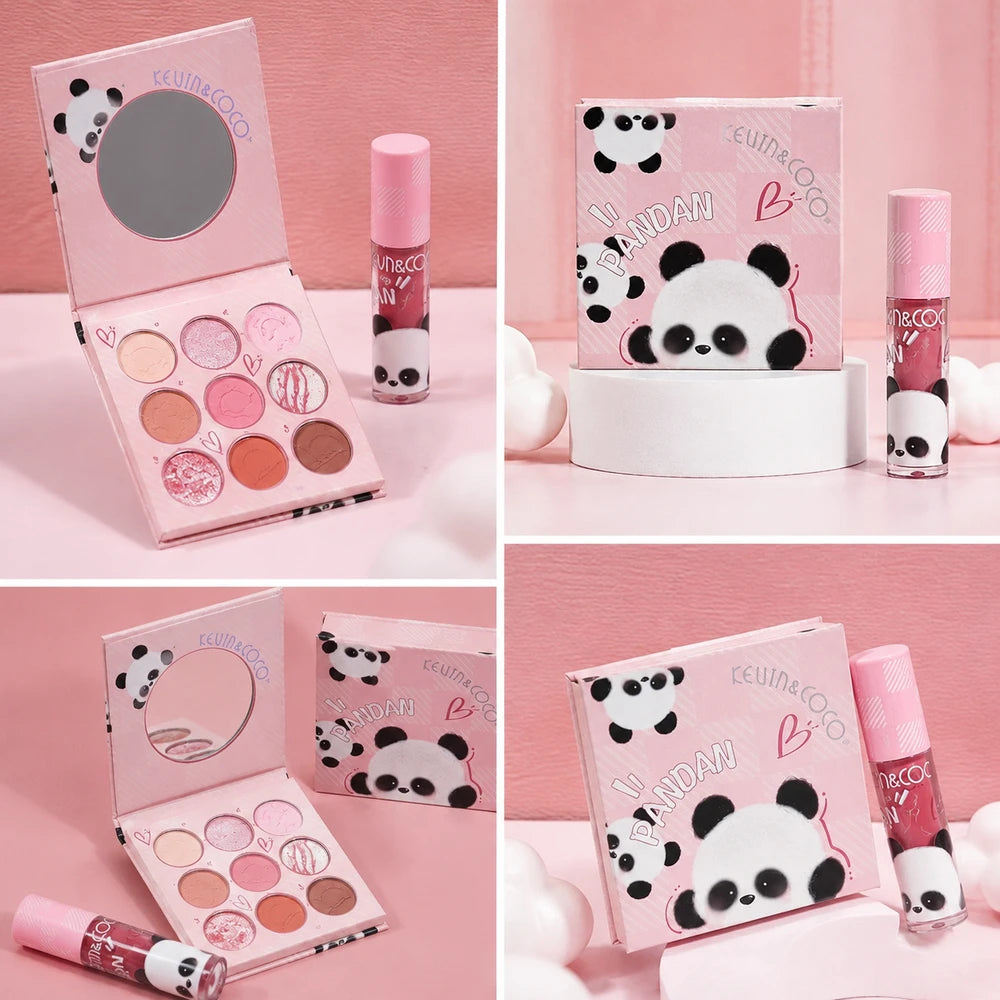 Set Kevin&Coco, Paleta de Farduri pentru Pleoape si Lipgloss