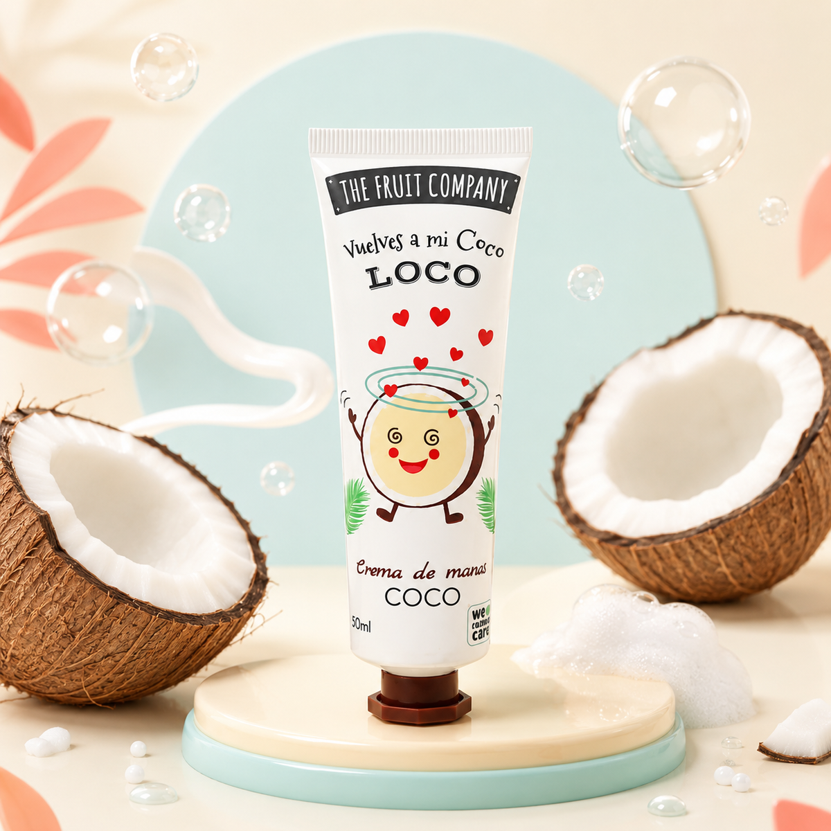 Crema pentru Maini, The Fruit Company, 50 ml Cocos