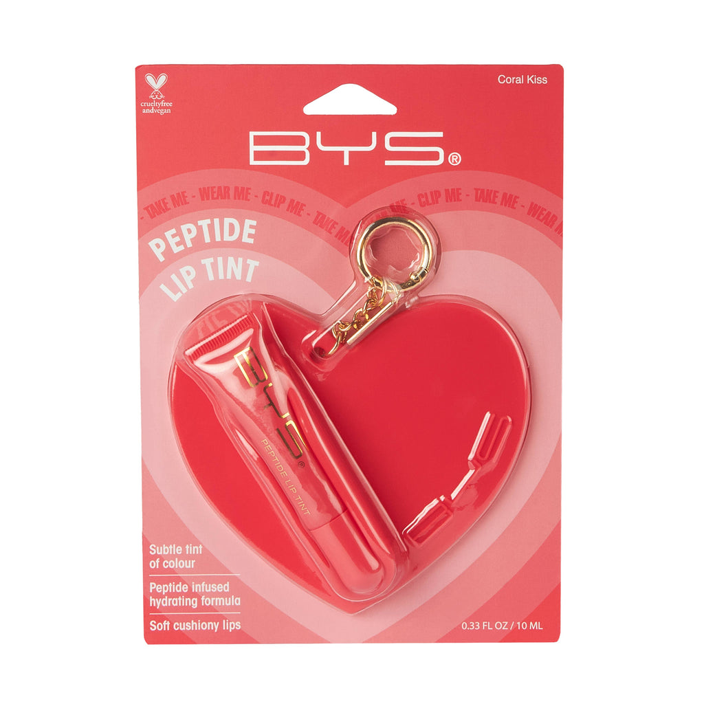 BYS Balsam hranitor pentru buze cu peptide, nuanța Coral Kiss