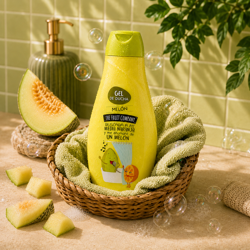 The Fruit Company – Gel de duș Pepene Galben, 600 ml