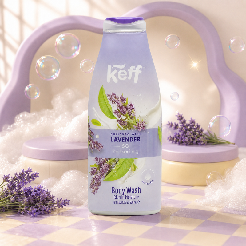 Gel de Dus, Keff, 500 ml Lavanda