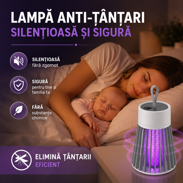 Lampa UV Anti Insecte Portabilă OFERTĂ 1+1 GRATIS