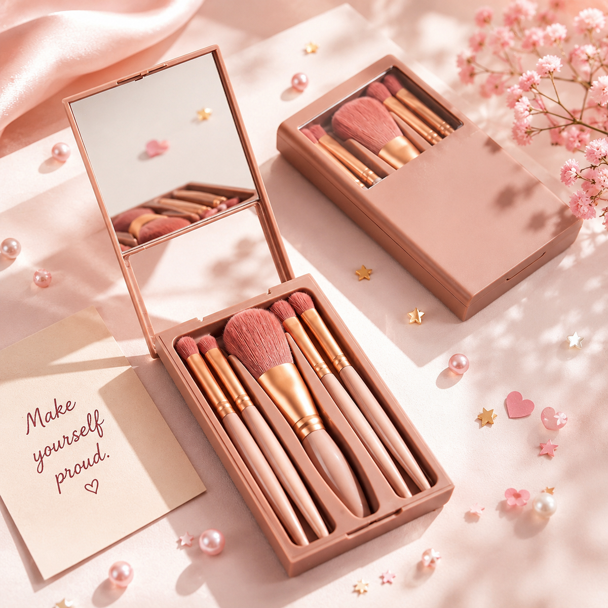 Set de pensule pentru machiaj – 5 piese