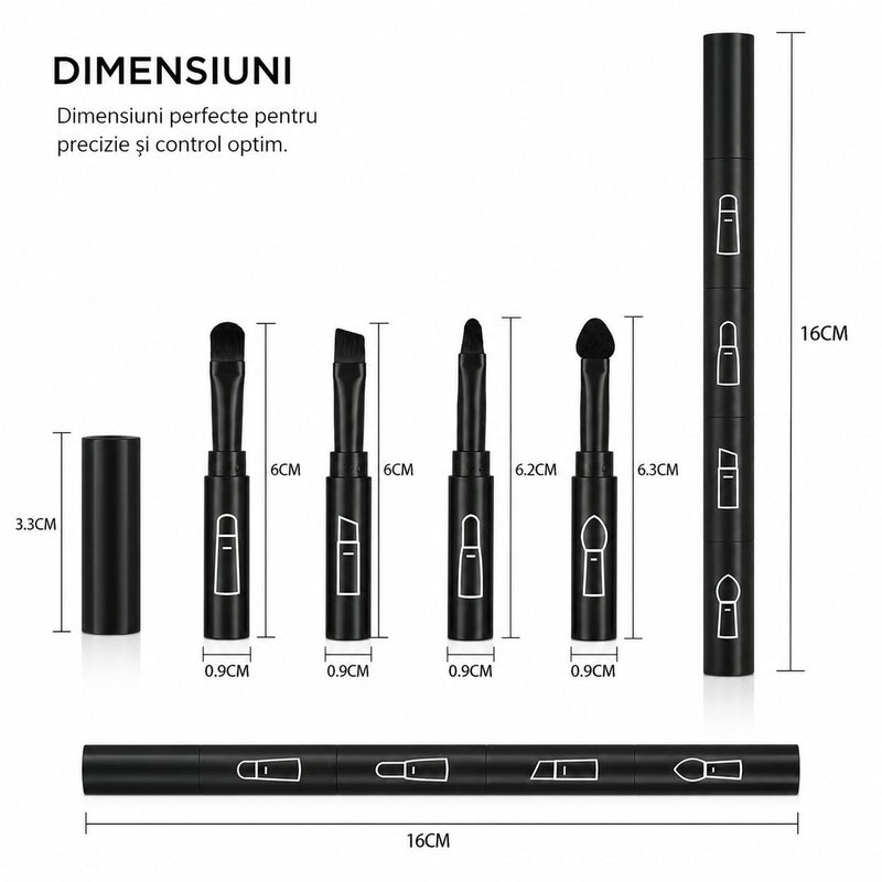 Set pensule de machiaj 4 în 1 ✨